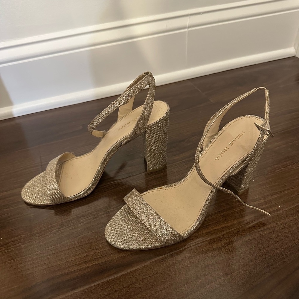 Glittery Gold Heels